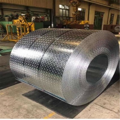 Q235 galvanizó la hoja de metal a cuadros de la placa del inspector de 3M-6m PPGI de la placa del metal