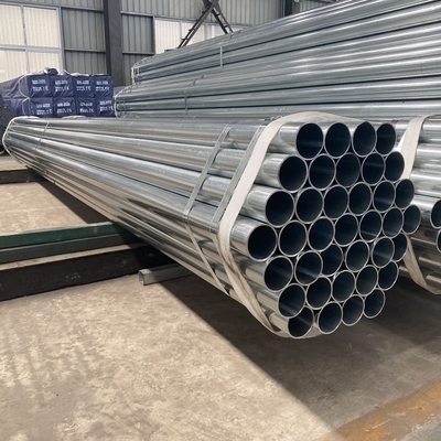 Q235 40-60g/M2 cubren con cinc la tubería de acero galvanizada que construye el tubo galvanizado sumergido caliente ASTM 0.3-2.2m m del SOLDADO ENROLLADO EN EL EJÉRCITO