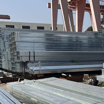 Q235 Q345 con usted tubo de acero de la estructura de la longitud del tubo los 6m del cuadrado del hierro galvanizado