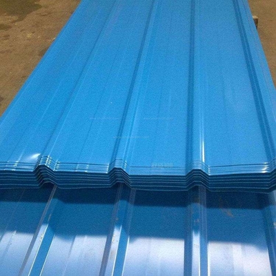 La placa revestida del color de DX51D Z60 galvanizó la decoración azul de la pared de la hoja de acero