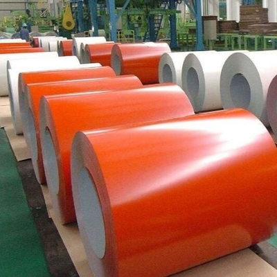 el color de 1.2m m que el llano revestido cubre color rojo cubrió la hoja BS ASTM GB de la techumbre