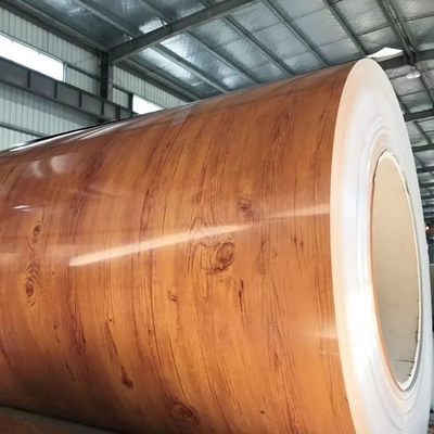 El color de mármol de madera de PPGI cubrió la bobina de acero 1250m m PPGL A755 para la decoración casera