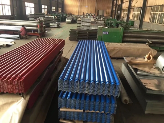 El color de acero acanalado de la hoja que cubría cubrió el metal galvanizado hierro G550 500m m