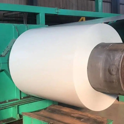 Ppgi prepintado blanco galvanizó la bobina de acero 0.4m m PPGI cubierto color G350