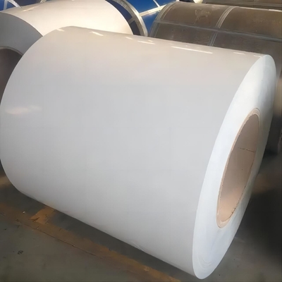 Ppgi prepintado blanco galvanizó la bobina de acero 0.4m m PPGI cubierto color G350