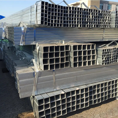 Pipa de tubos de acero galvanizado Q195 rectangular hueco GI 630mm