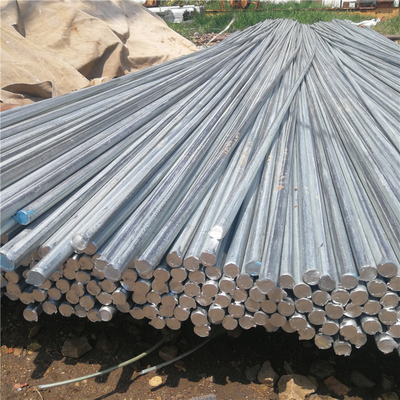 Q235 Q345 Barra redonda galvanizada 10 mm 25 mm resistente al desgaste Ingeniería mecánica