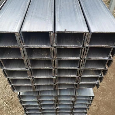 A53 Q195 Q235 Canal galvanizado AISI ASTM Profile de acero marco de construcción de alta intensidad