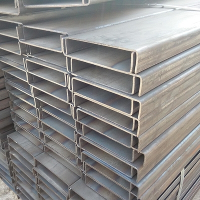 A53 Q195 Q235 Canal galvanizado AISI ASTM Profile de acero marco de construcción de alta intensidad