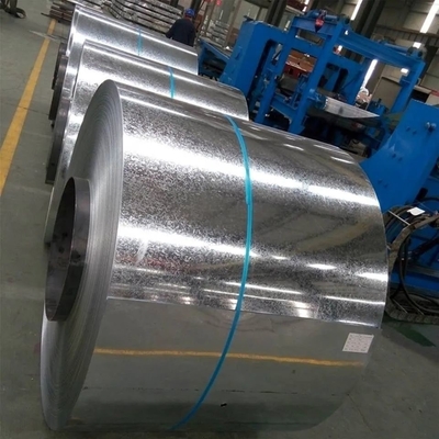DX53D DX54D bobina galvanizada de sumersión en caliente espangular regular 0,12-2 mm Techo