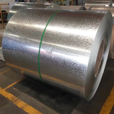 DX53D DX54D bobina galvanizada de sumersión en caliente espangular regular 0,12-2 mm Techo