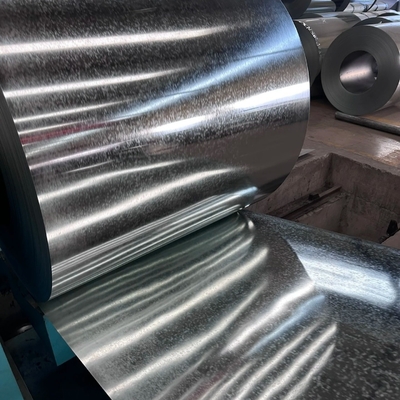 0.6mm bobinas de zinc de acero G550 ST37 DC54D DC56D en el sector industrial anticorrosivo