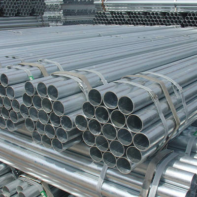 ISO9001 Q195 Q345 Material de tubería de acero galvanizado sumergido en caliente para la construcción